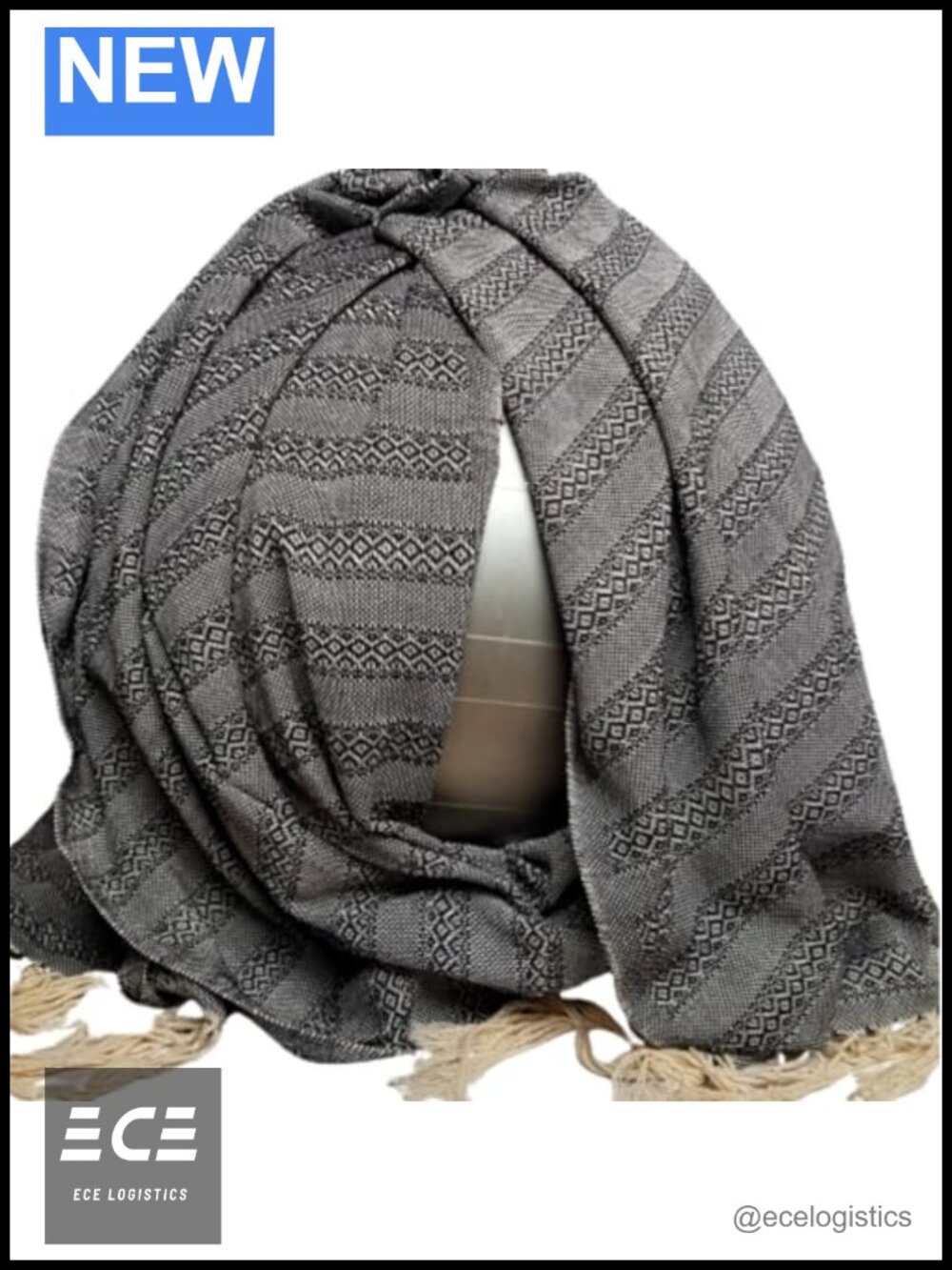 Mexican Rebozo Wrap 100% Cotton Doula Birth Support 3m Handmade